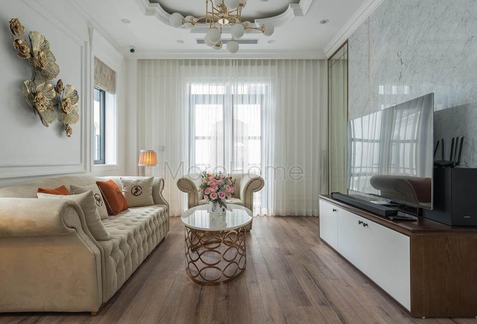 Sofa bọc nỉ được sản xuất bởi MoreSofa - thiết kế chuẩn mực, thẩm mỹ cao, bền bỉ với thời gian Đón xem các mẫu thiết kế phòng khách ưa chuộng nhất hiện nay